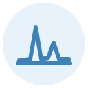 Chromatogram icon - HPLC purity