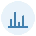 Spectrum bars icon - mass spectrometry