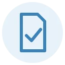 Document check icon - COA published